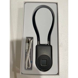 Fingerprint Cable Lock, 6" Long Shackle Small Keyless Biometric Waterproof Bluet